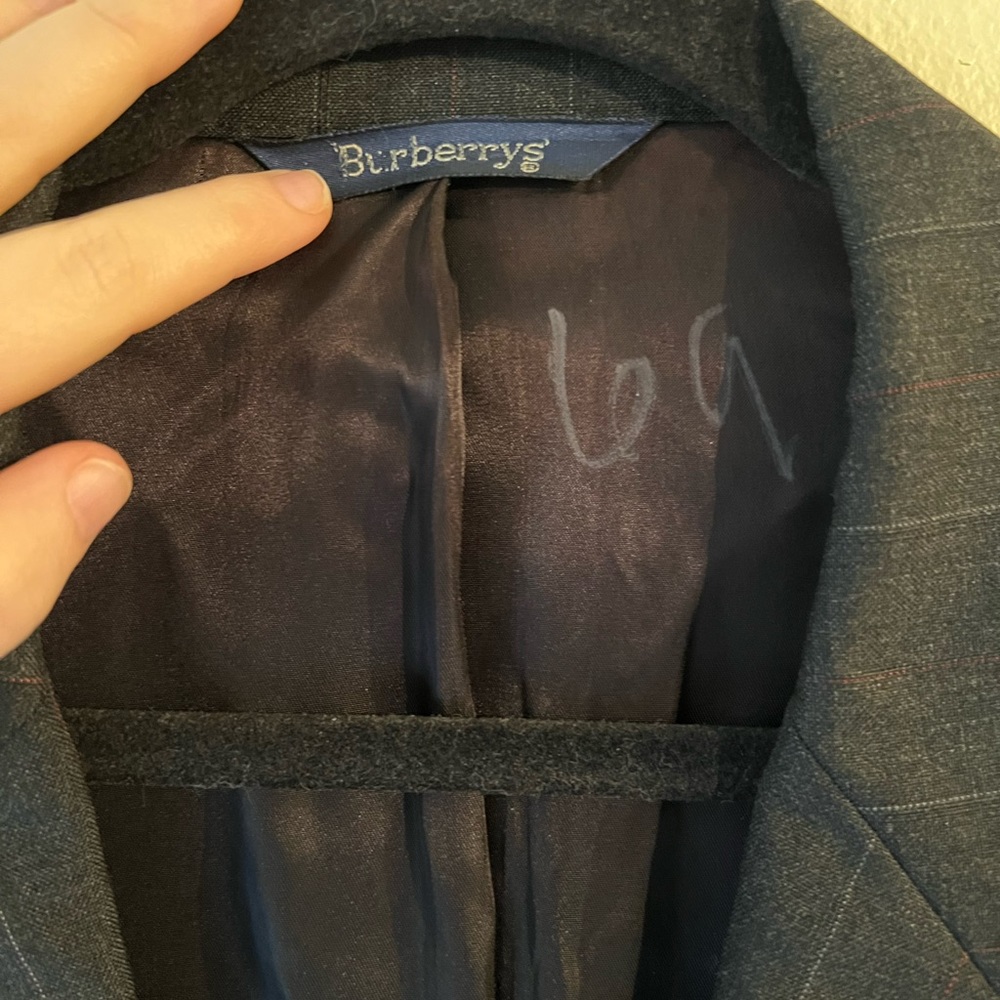 vintage burberry mens custom suit blazer jacket - Picture 2 of 10